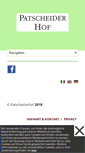 Mobile Screenshot of patscheider-hof.com